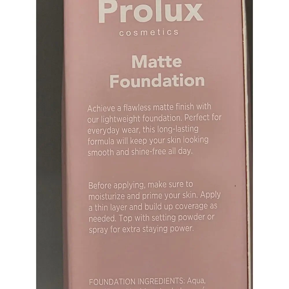 Prolux Cosmetics Matte Foundation In Vanilla